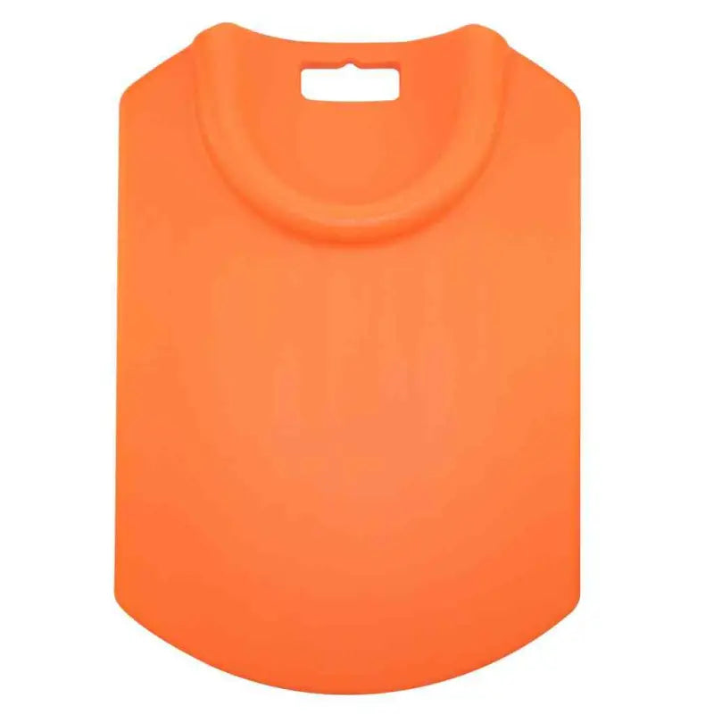 Orange plastic cutting board with handle for Line2design CPR Board easy patient lifting