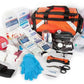 Orange LINE2design Elite Trauma Emergency First Aid Kit with medical supplies