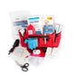 Red LINE2design Emergency First Aid Responder Kit Medical with supplies and gloves