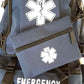 Navy Blue Line2design Emergency Medical Backpack with Star of Life and Reflective Straps