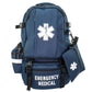 Navy blue Line2Design Emergency Medical Backpack with EMT Star of Life symbols