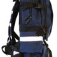 Navy blue LINE2design Emergency Medical Backpack with black straps and compartments