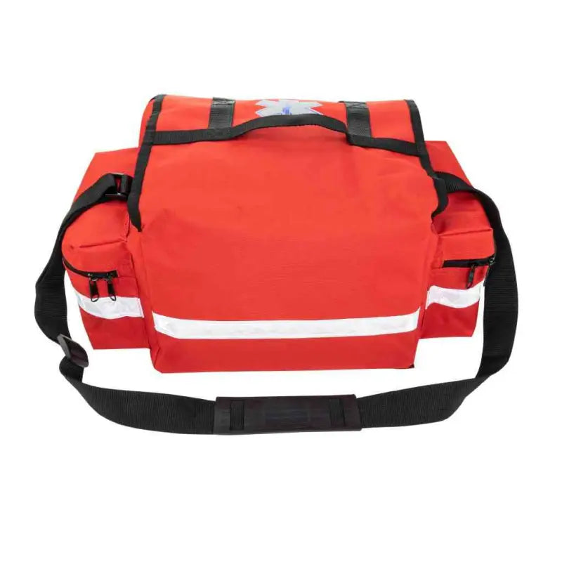 Red Emergency Medical First Responder Bag by Line2Design Emergency Medical with Reflective Stripes