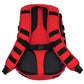 Red Tactical MOLLE Backpack with black straps for LINE2design Emergency Medical Kit