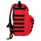 Red Tactical MOLLE Backpack with Black Stripes for Line2Design Emergency Medical Kit