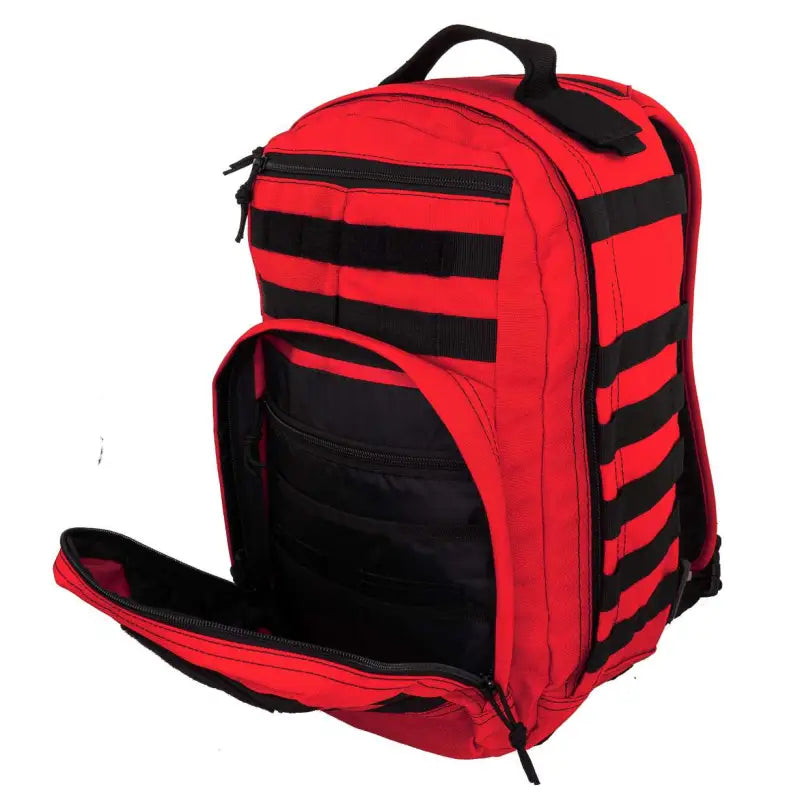 Red and black Tactical MOLLE Backpack for LINE2design Emergency Medical Stop Bleeding Kit