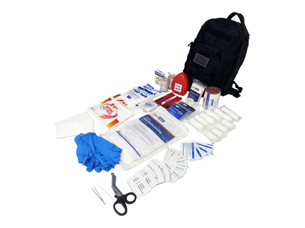 LINE2design Emergency Medical Stop Bleeding First Aid Kit in Tactical MOLLE Backpack