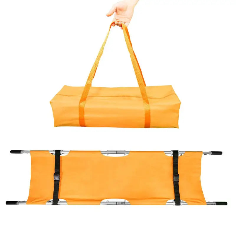 Orange Line2design EMS Portable Stretcher Emergency Foldaway with Carrying Case