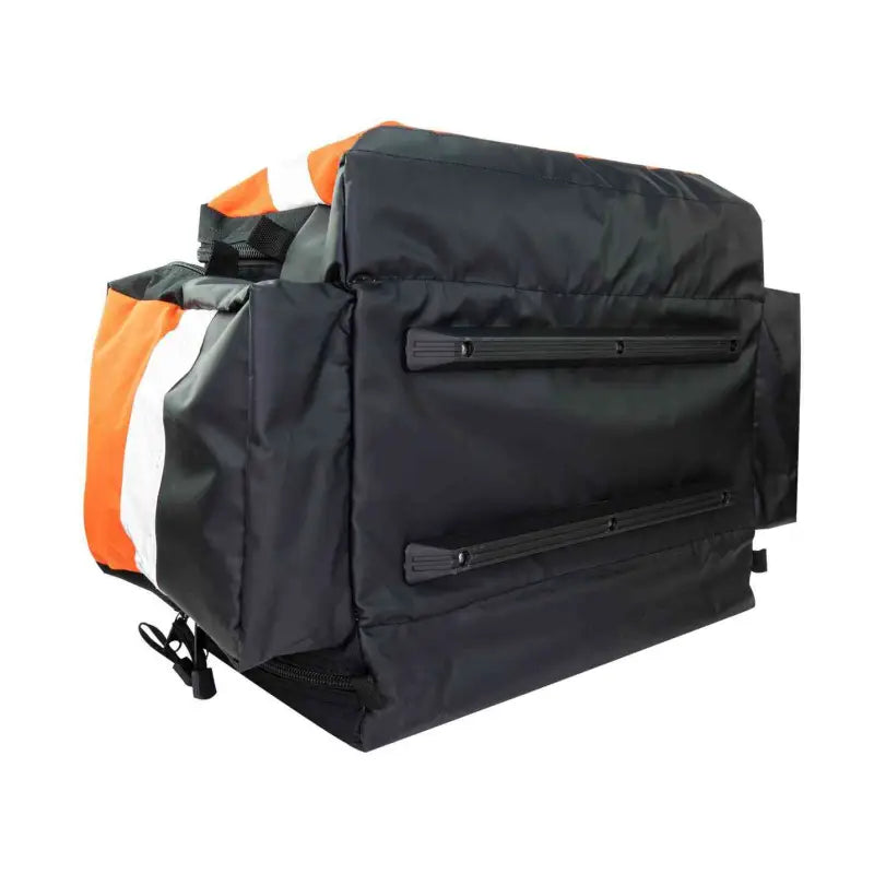 Black delivery bag with orange straps for LINE2design Deluxe EMS Elite Medical Trauma Bag