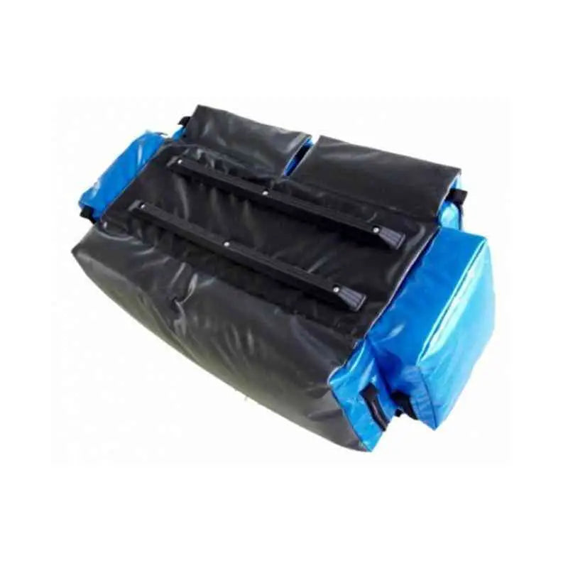 Black and blue waterproof dry bag with roll-top closure for Line2Design Deluxe EMS Oxygen