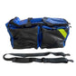 Blue and black LINE2design Deluxe EMS Oxygen Medical Bag with detachable shoulder straps