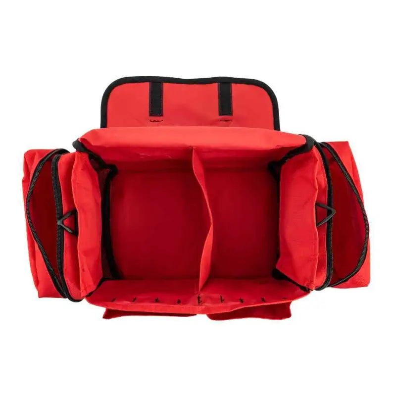 Red LINE2design First Aid Responder Emergency Medical EMS Bag with compartments and dividers