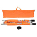 Folding orange camping cot and carrying bag for Line2Design Folding Stretcher