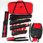 Red and black carrying case with sleeves for LINE2design Heavy Duty Emergency Fracture Immobilization