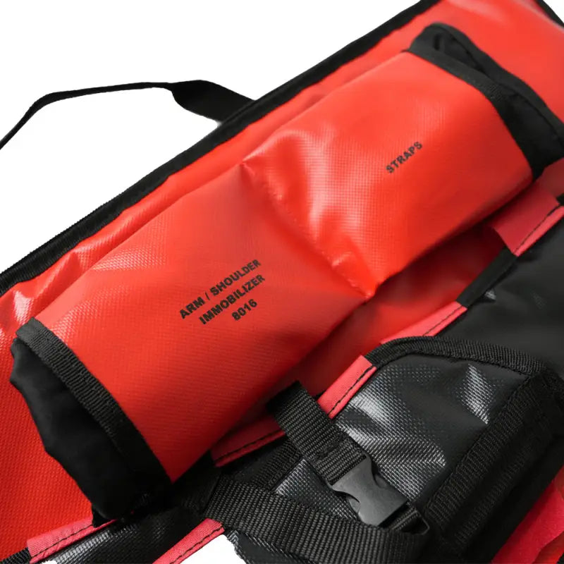 Red waterproof roll-top dry bag with straps for LINE2design Heavy Duty Emergency Fracture