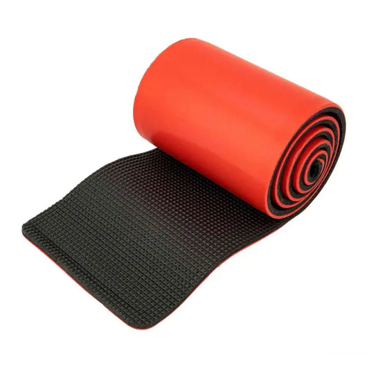 Red and black foam camping sleeping pad for LINE2design Medical EMS Flex Roll Splint