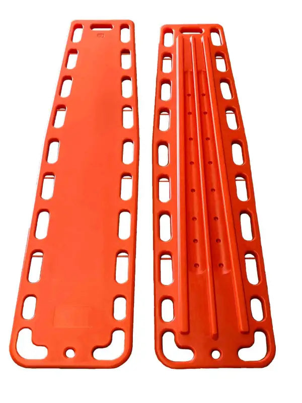 Orange LINE2design Medical Spinal Immobilization Lightweight Emergency Backboard with speed clips