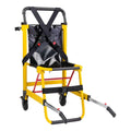 Yellow Deluxe Evacuation Folding Stair Chair with wheels for EMS Ambulance Transport