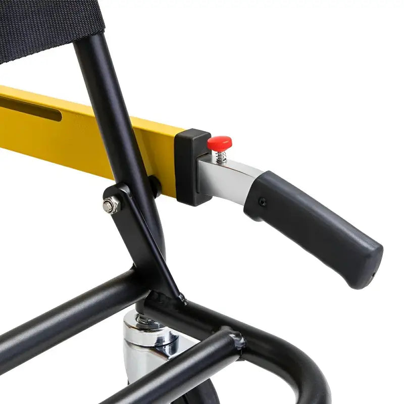 Black and yellow metal frame handlebar grip for LINE2design USA Emergency Medical Evacuation Stair Chair