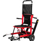 Red and black LINE2design mobile stair lift climber with folding capability