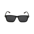 Black Wayfarer-style sunglasses named Loma for first responders with dark lenses