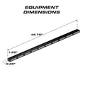 Long black Feniex Quantum 2.0 1000 Stick Light light bar with dimensions for first responders