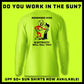 Hi-Visibility UPF 50 Long Sleeve Sun Shirt designed for safety and sun protection