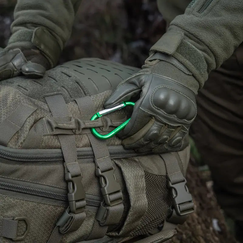 Tactical backpack with M-Tac Carabiner for first responders and firefighters