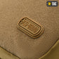 M-TAC logo embossed on tan surface of M-Tac Concealed Carry Sling Bag Elite Gen.IV