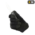 Black tactical glove with padded knuckles and adjustable strap, M-Tac Gloves Assault