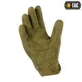 Olive green M-Tac Gloves Assault with reinforced palm padding and synthetic leather design