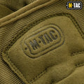 M-Tac logo on olive green synthetic leather in M-Tac Gloves Assault Tactical Mk.6