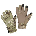 Military-style M-Tac Gloves Fleece Thinsulate in multicam camouflage pattern
