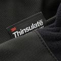 3M Thinsulate label on dark textured fabric of M-Tac Gloves Fleece Thinsulate