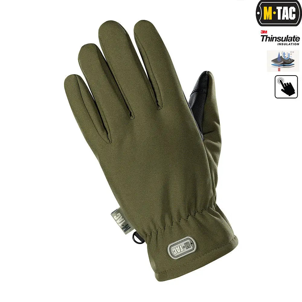 M-Tac Gloves Soft Shell Thinsulate - Winter Gloves