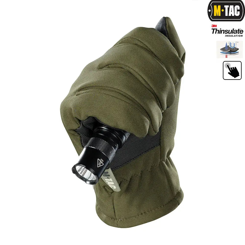 M-Tac Gloves Soft Shell Thinsulate - Winter Gloves