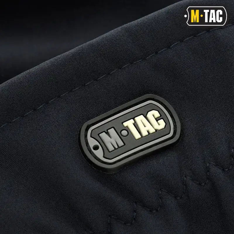 M-Tac logo patch in black and gray on dark fabric for M-Tac Gloves Soft Shell Thinsulate