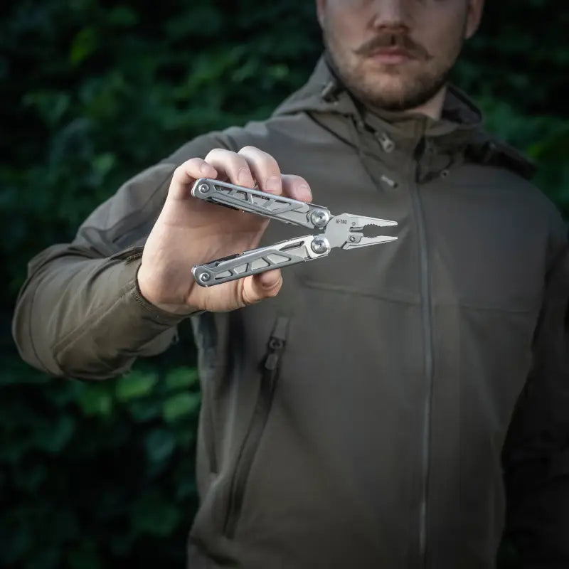 M-Tac Multitool Type 3 Grey with metallic silver finish and versatile pliers design