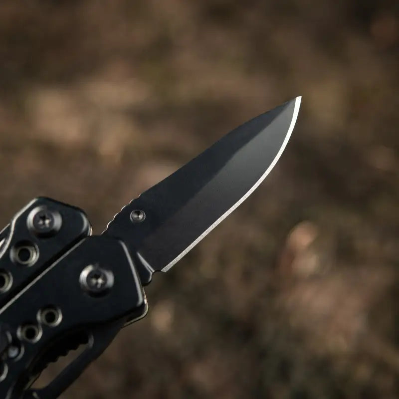 Black folding pocket knife with a pointed blade for M-Tac Multitool Type 6