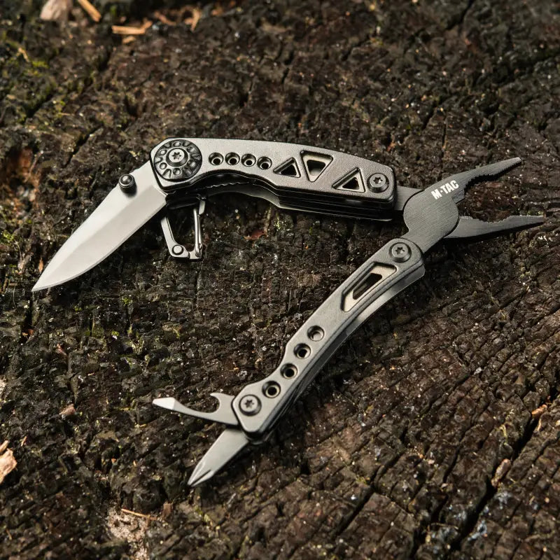 Two decorative stainless steel folding pocket knives from M-Tac Multitool Type 6