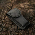 Black nylon pouch with flap closure for M-Tac Multitool Type 6 in Black/Olive
