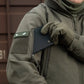 Tactical M-Tac Soft Shell Jacket in olive green with arm pocket and gloves