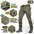 Olive green M-Tac Tactical Pants Aggressor Gen.II Flex with reinforced fabric panels