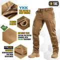Tactical pants Aggressor Gen.II Flex in khaki with reinforced fabric and YKK zippers