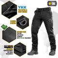Black M-Tac Tactical Pants Aggressor Gen.II Flex with reinforced pockets and construction