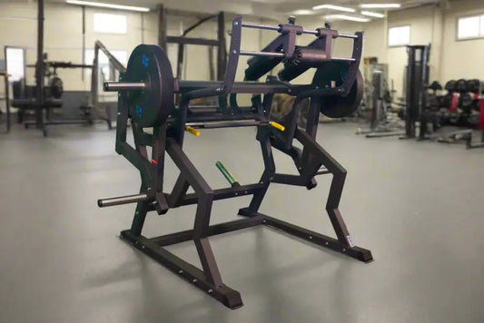 SFE Commercial Power Safety Squat Machine with barbell for firefighters and first responders