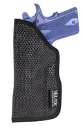 Black mesh pocket holster for handgun, perfect for S&W or Sig Sauer, Mainstay Clipless IWB Holster