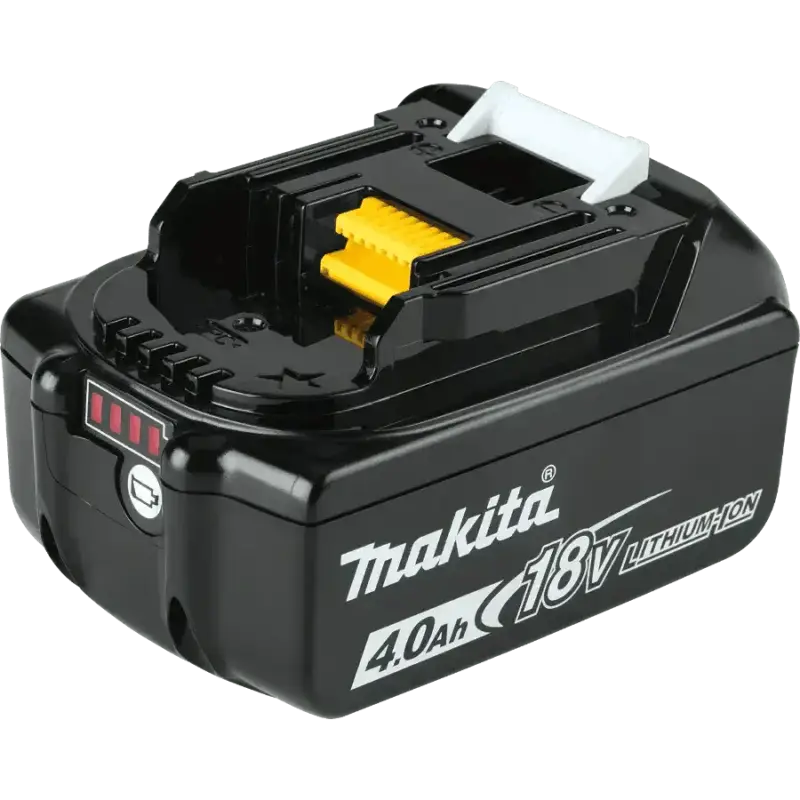 Makita 18V 4.0Ah lithium-ion battery with yellow release button for BL1840BDC2 Optimum Charger