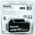 Makita 18V 5.0Ah Lithium-Ion Battery Pack for BL1850B 18V LXT® in Retail Packaging