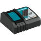 Makita Battery Charger with Turquoise Black Housing for BL1840BDC2 18V Optimum Charger Starter